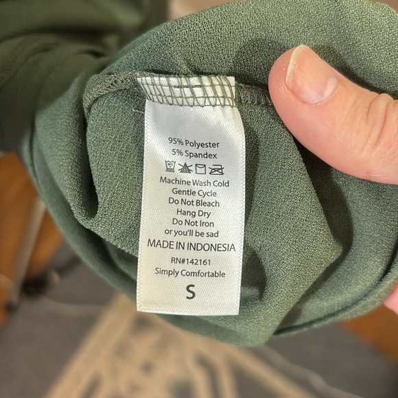 LuLaRoe Georgia Three Tiered Dress In Green Size S - Picture 6 of 7